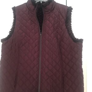 Reversable vest lightly worn